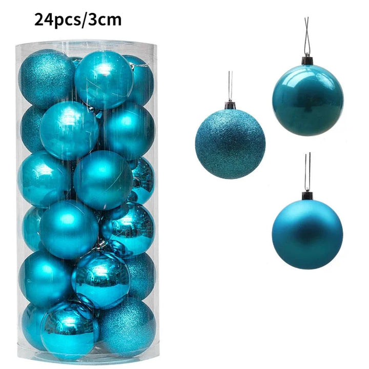 1Box 24/36pcs Christmas Ball Christmas Tree Ornament