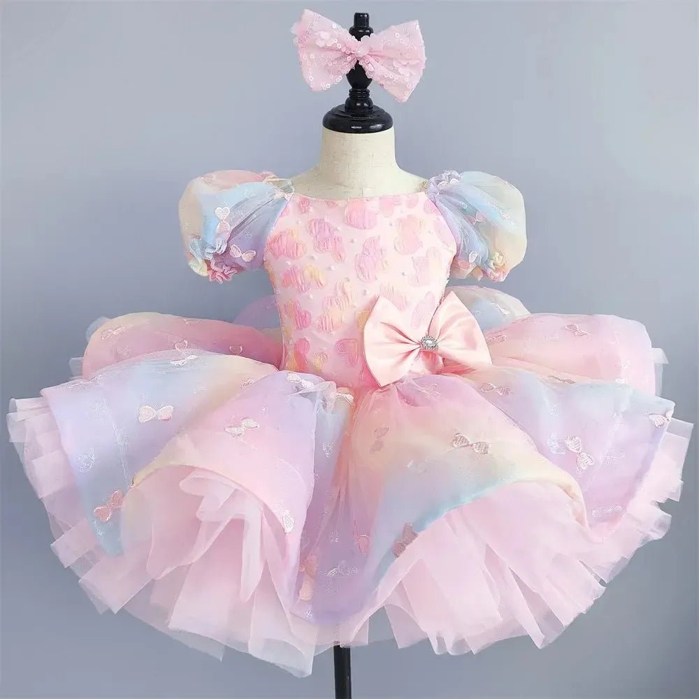 Girls Ballet Tutu Dress – Sleeveless Dance Leotard &amp; Skirt - Bennys Beauty World