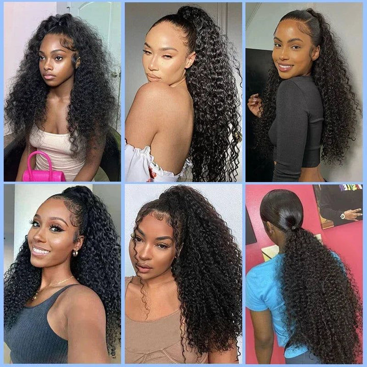 Women's Synthetic Kinky Curly Ponytail Hair Extensions