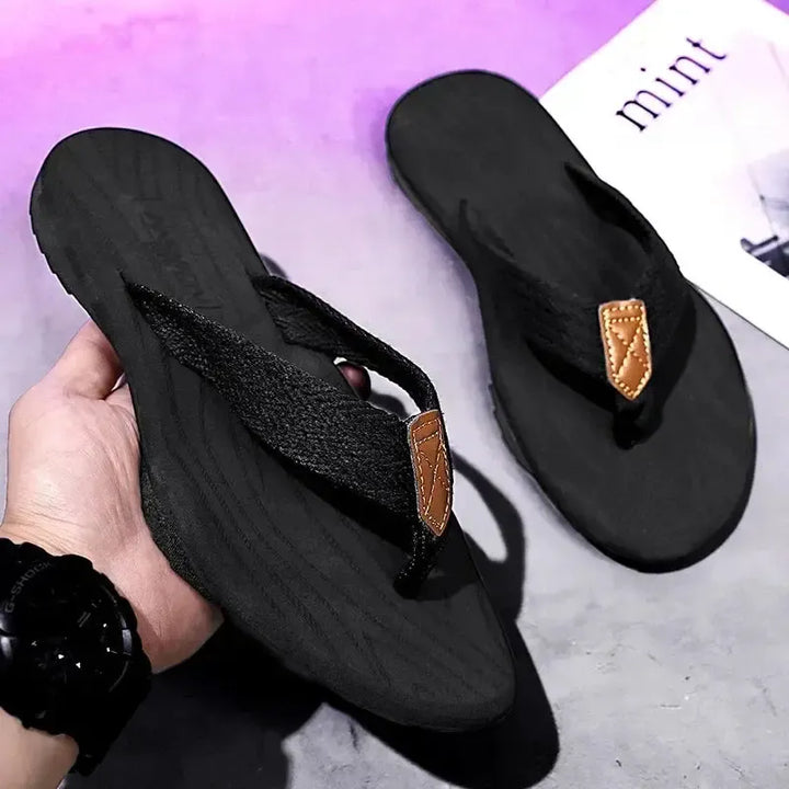 Fashion Mens Sandals Outdoor Soft Summer Slippers Size 39-46 Jumpmore Shoes Men Flip Flops Luxury Sandals 슬리퍼 Slides Men-Bennys Beauty World