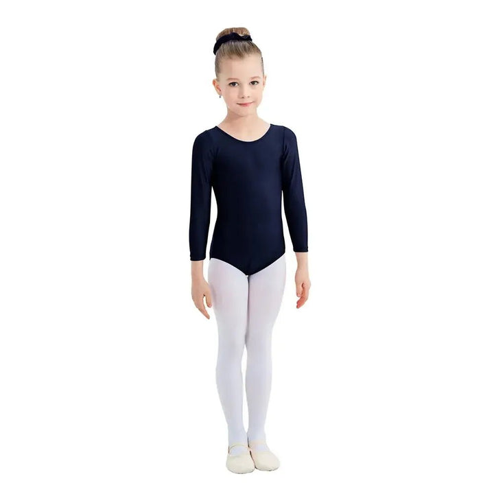 Girls Long Sleeve Ballet Leotard – Gymnastics &amp; Dance Bodysuit - Bennys Beauty World