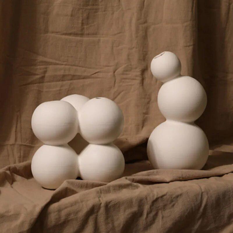 Nordic Ceramic Balloon Vase-Arlik interiors