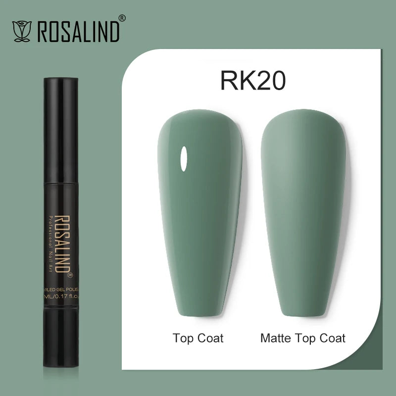 ROSALIND Nail Gel Pen Nail Gel Polish Soak Off UV LED Top Coat