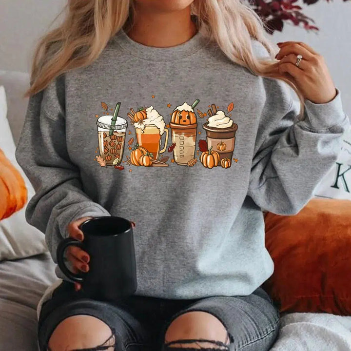 Fall Coffee Sweatshirt Fall Hoodie For Thanksgiving