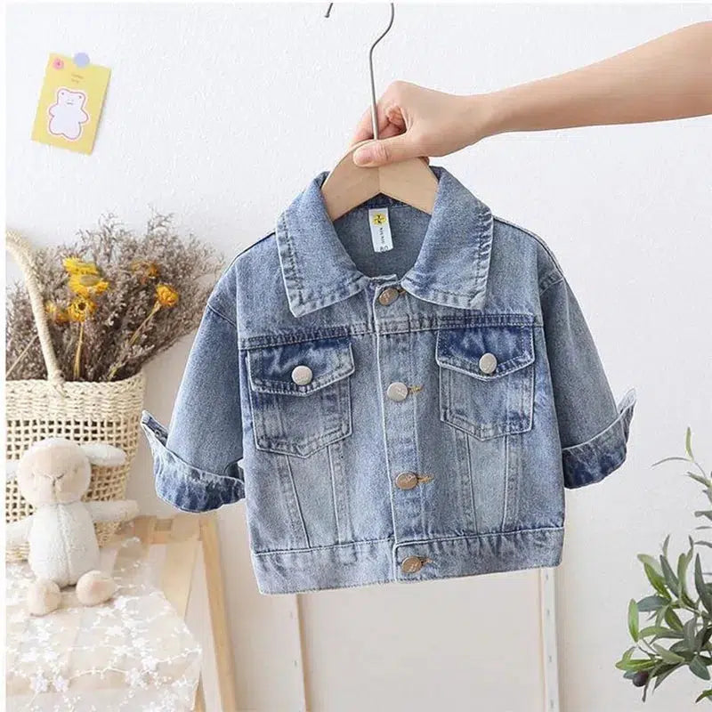 Fashion Cartoon Denim Jacket For Girls