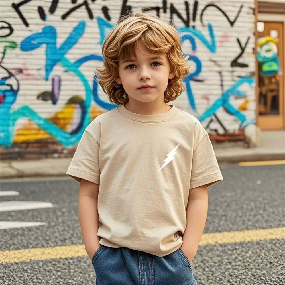Kids Music Print T-Shirt | Short Sleeve DJ Tee