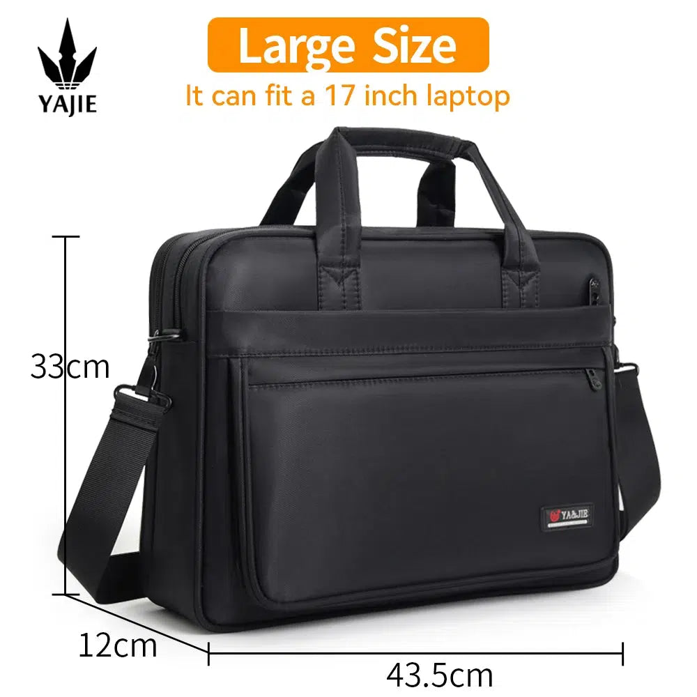 Briefcases For Men Canvas Tote Bag Large Laptop Case Computer Bag-bag-Bennys Beauty World