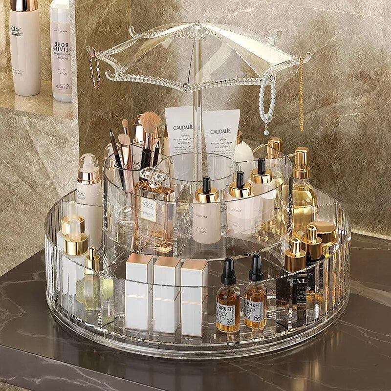 Transparent Cosmetics Storage Box-Arlik interiors