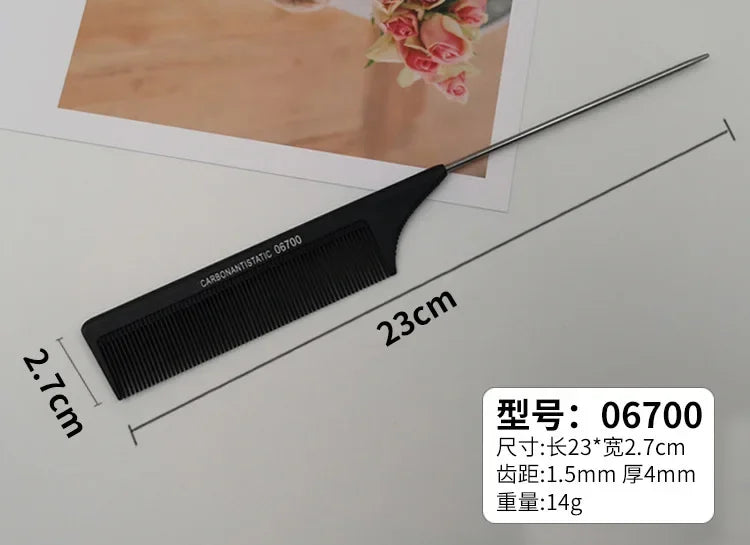 Professional Hair Tail Combs Stainless Steel