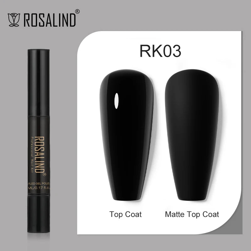 ROSALIND Nail Gel Pen Nail Gel Polish Soak Off UV LED Top Coat