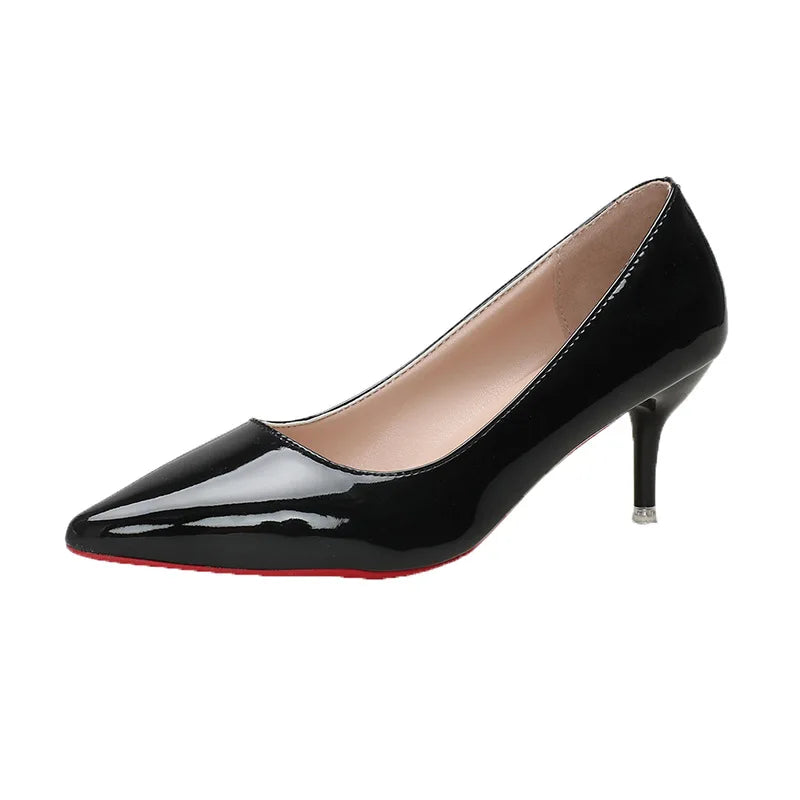 Women's High Heels Pointed Toe Red Bottom Women Pumps