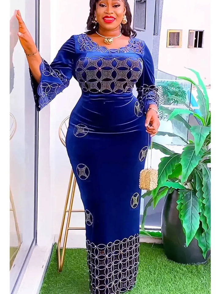 Plus Size African Party Dresses for Women-Dresses-Bennys Beauty World