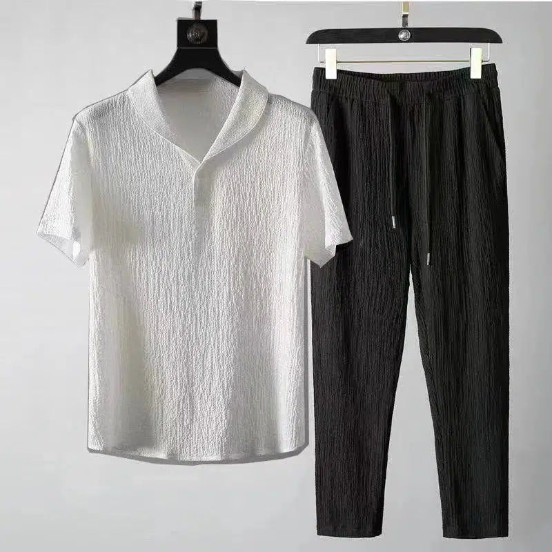 Men's Casual Sets T-Shirts + Pants  Sportswear Set