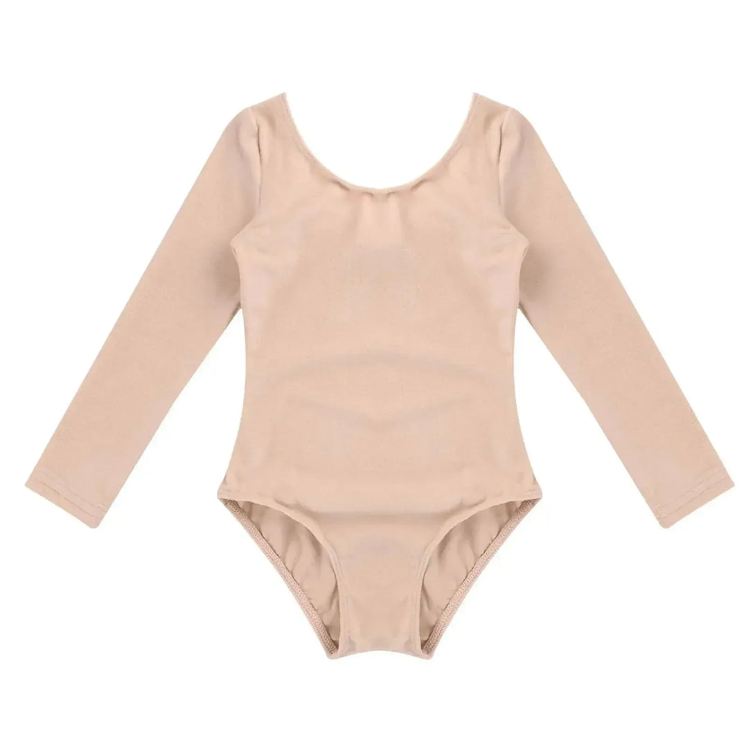 Girls Long Sleeve Ballet Leotard – Gymnastics Bodysuit - Bennys Beauty World