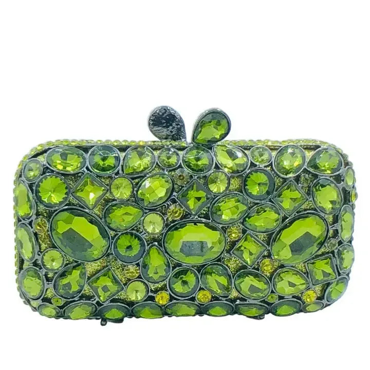 Crystal Minaudière Evening Clutch Bag – Women&