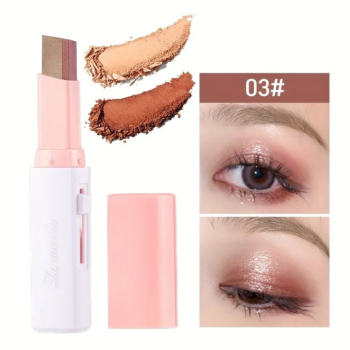 2 in 1 Pearly Highlighter Eyeshadow Stick Glitter Eyeshadow Eyeliner Stick