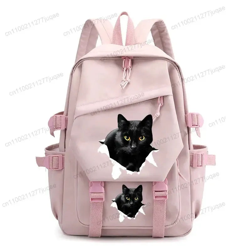 Back To School Cute Funny Cat Print Backpack-Backpack-Bennys Beauty World
