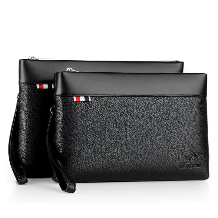 Fashion Business Men's Handbag Clutch Soft PU Leather Men's Waistbag-bag-Bennys Beauty World