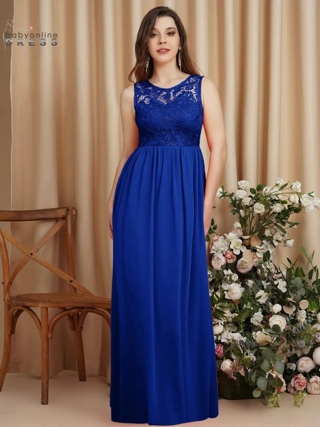 Chiffon Lace Bridesmaid Dresses For Wedding-Bennys Beauty World