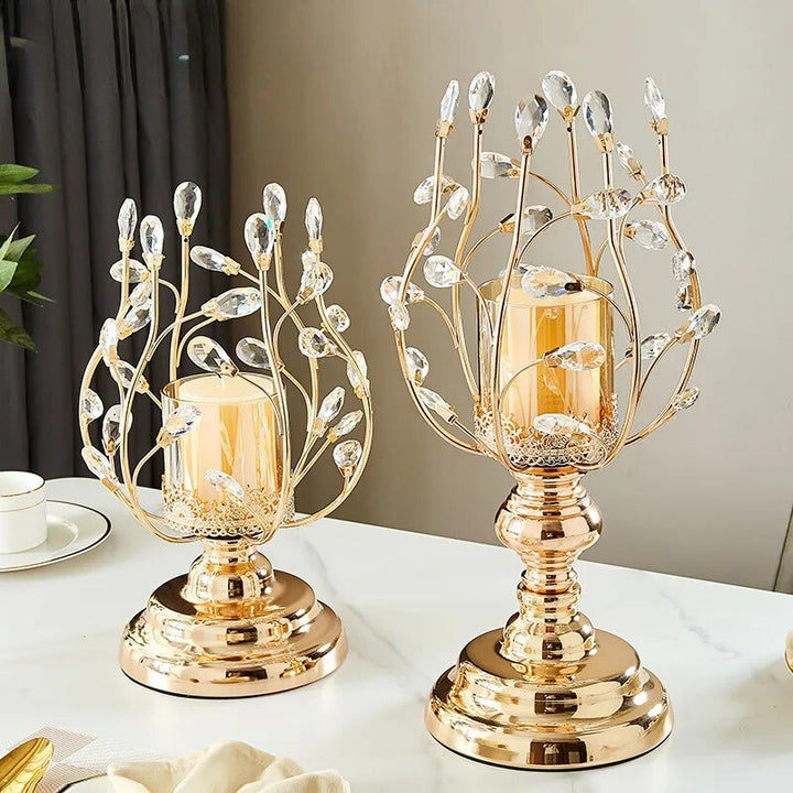 Retro Metal Candlestick Ornaments-Arlik interiors