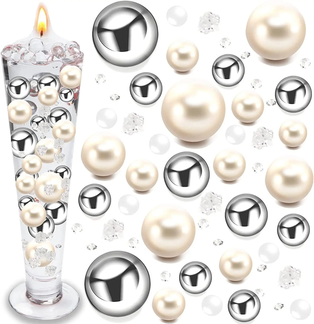Christmas Vase Filler Beads Floating Pearls