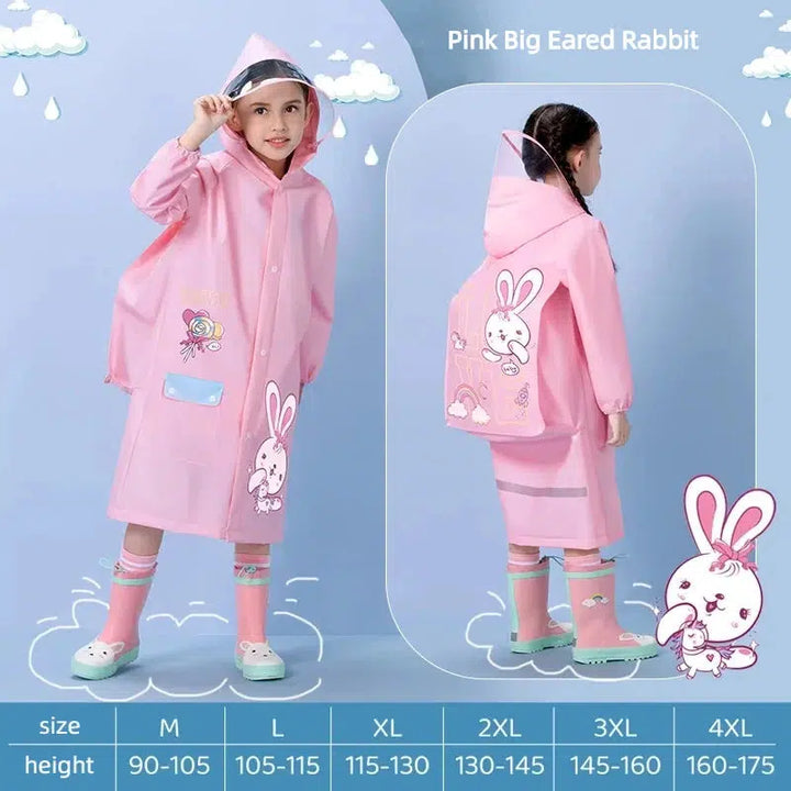 Kids Raincoat Wateproof Childrens Dinosaur Rain Coat-kids clothing-Bennys Beauty World