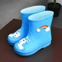 Kids Rain Boot Baby Boys And Girls PVC Non-slip Outdoor Cartoon Boots-Bennys Beauty World