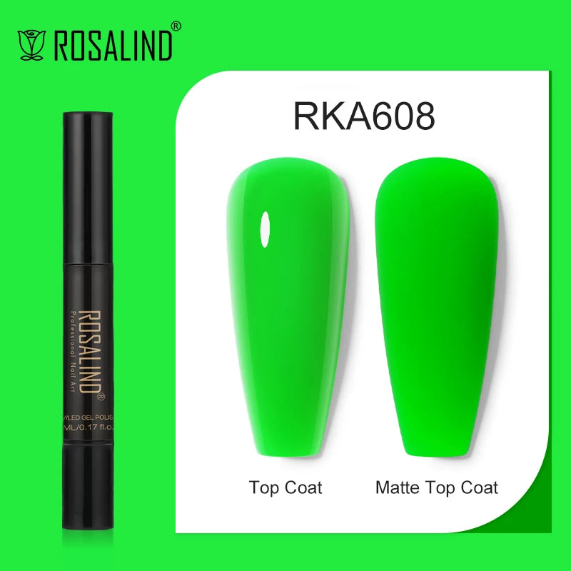 ROSALIND Nail Gel Pen Nail Gel Polish Soak Off UV LED Top Coat