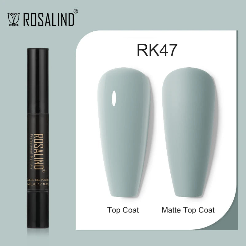 ROSALIND Nail Gel Pen Nail Gel Polish Soak Off UV LED Top Coat