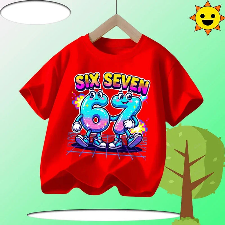 Kids Funny Printed Cotton T-Shirt
