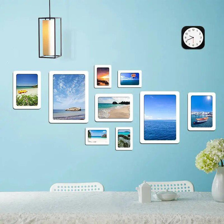 Perforation Free Photo Frame Colorful Magnetic Picture Frames Rubber Magnet Self Viscosity Photo Wall for Family DIY Home Decor-Arlik interiors