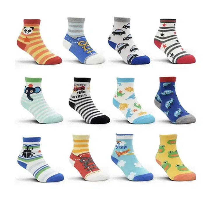 12 Pairs/Lot Cotton Baby's Socks-Bennys Beauty World