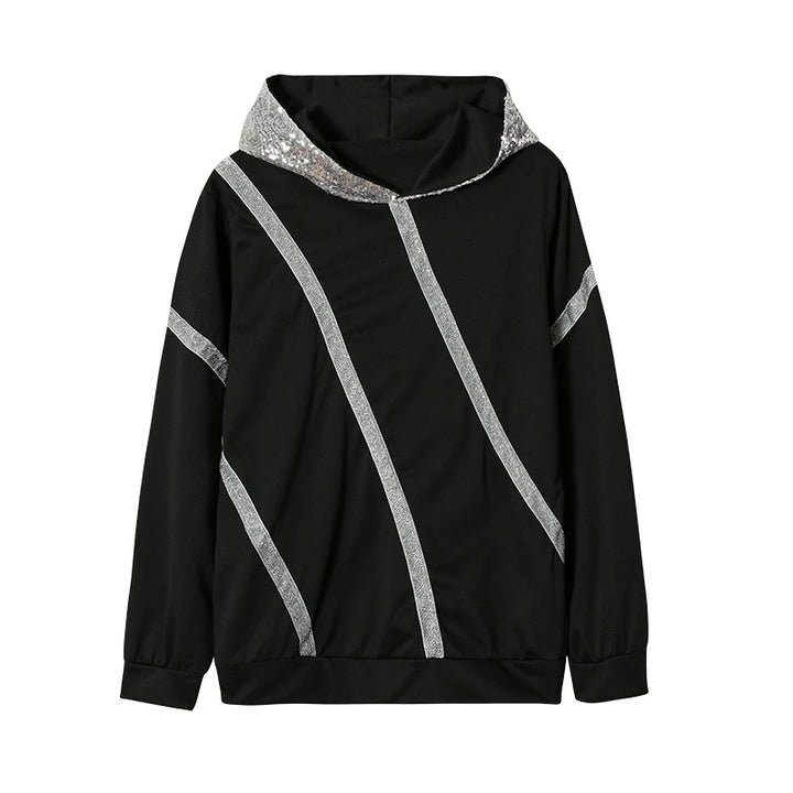 Winter Pop Sequins Hoodies For Women