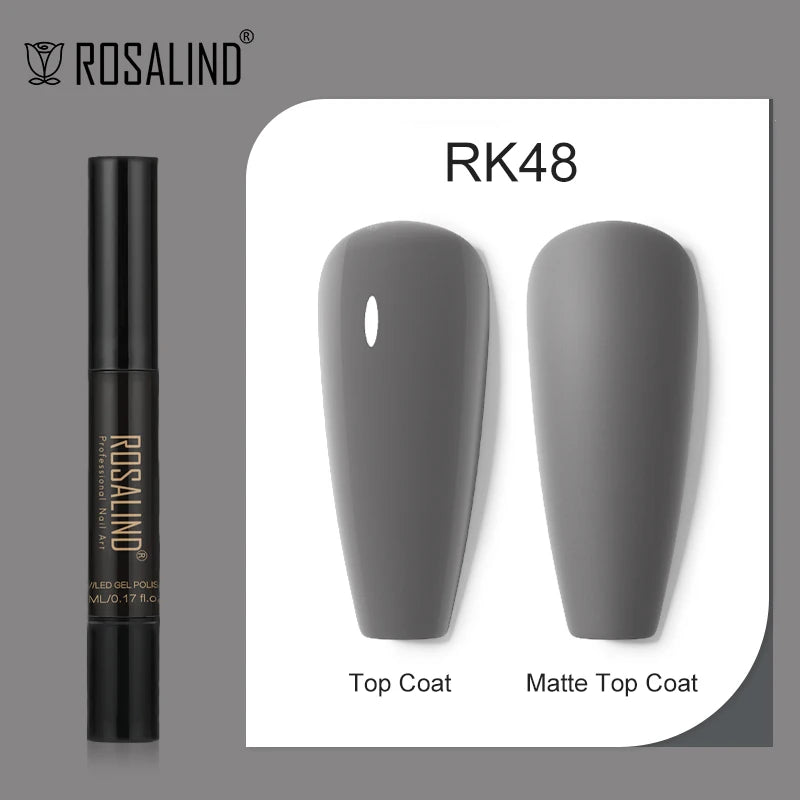 ROSALIND Nail Gel Pen Nail Gel Polish Soak Off UV LED Top Coat