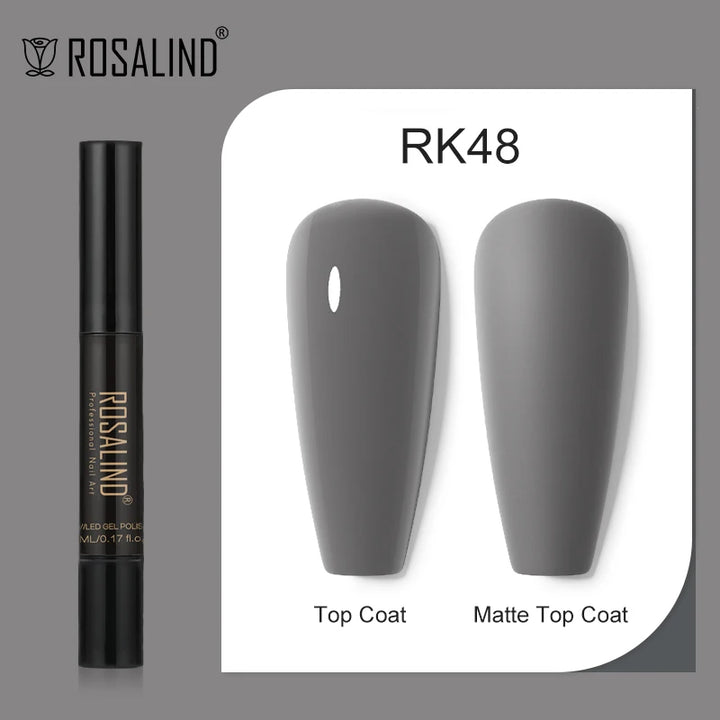 ROSALIND Nail Gel Pen Nail Gel Polish Soak Off UV LED Top Coat