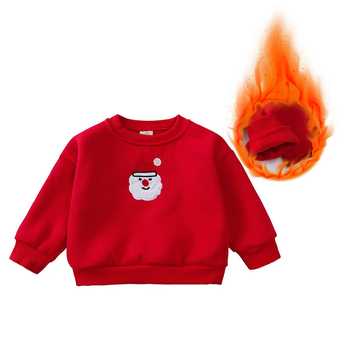 Family Christmas Sweaters Xmas Hoodies Pajamas Warm Santa Claus Sweatshirt