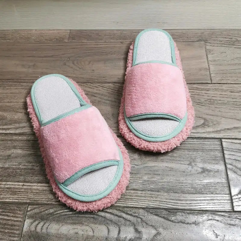 Solid Color Simple Floor Mopping Slippers-Bennys Beauty World