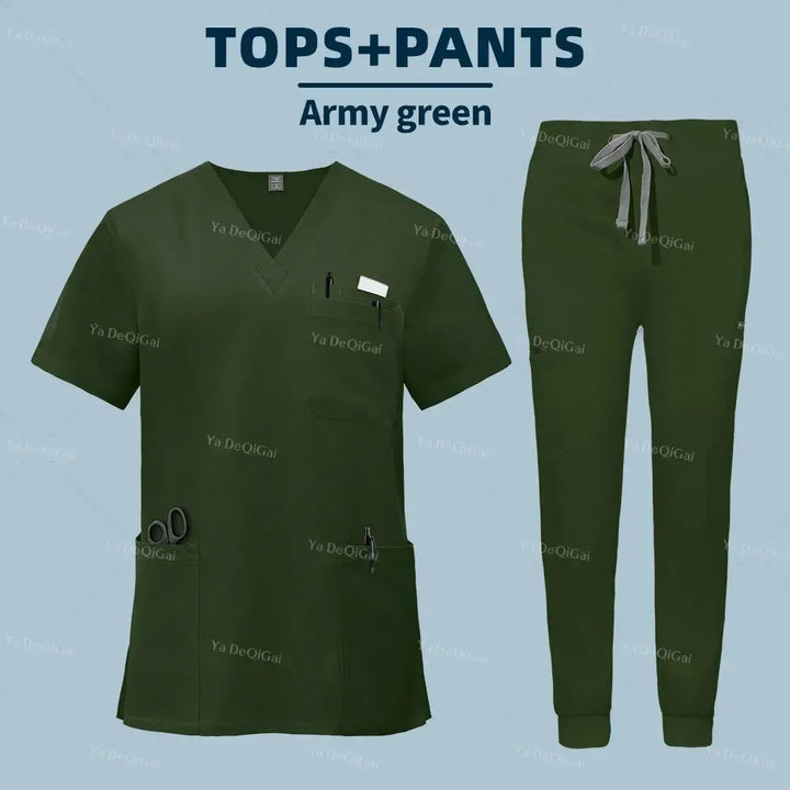 Unisex Medical Scrubs Set – With Pockets-Scrubs-Bennys Beauty World