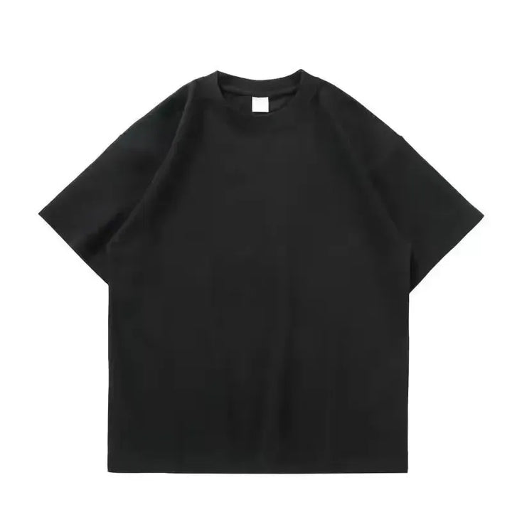 Black White GSM 500g Heavy-duty Pure Cotton T-shirt-T-Shirt-Bennys Beauty World