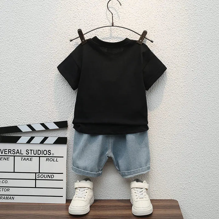 Baby &amp; Toddler Cartoon T-Shirt &amp; Shorts Set | 2-Piece Summer Outfit | Ages 0–5