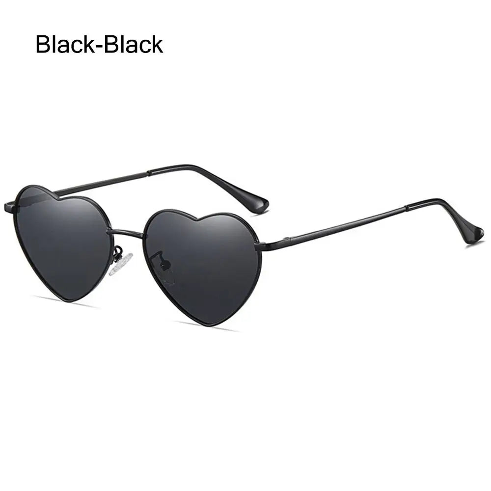 Heart-Shaped Sunglasses for Women | Polarized UV400 Metal Frame