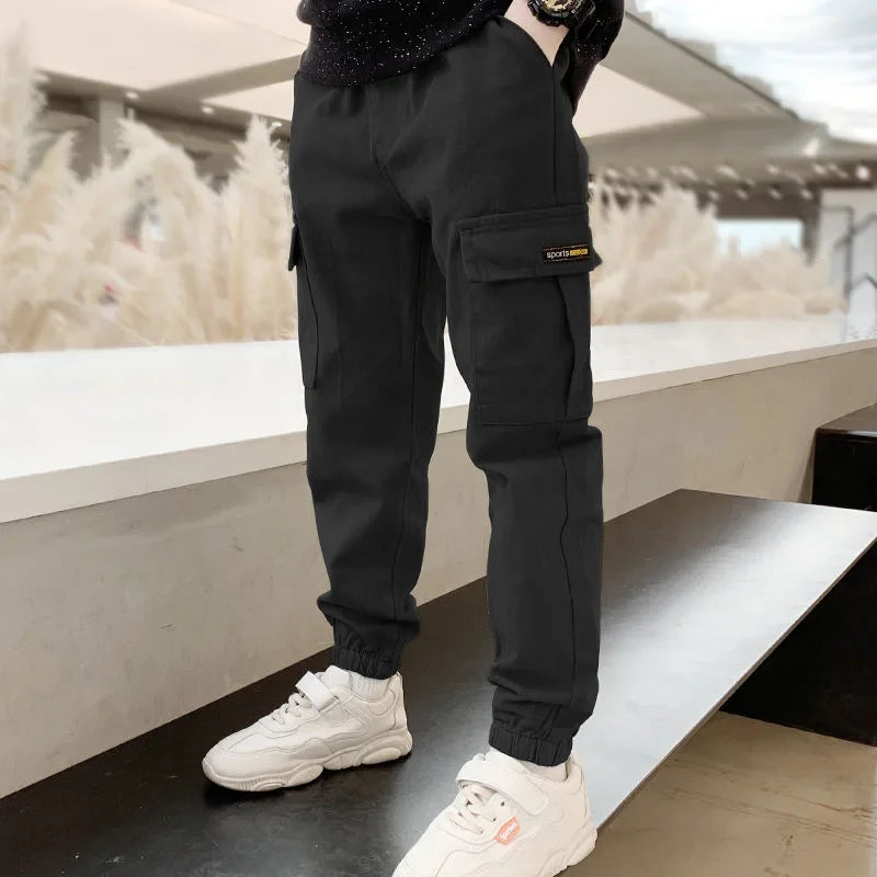 Boys Cargo Pants | Casual Full-Length Trousers | Ages 3–12