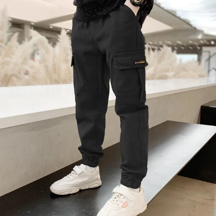 Boys Cargo Pants | Casual Full-Length Trousers | Ages 3–12