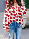 ZANZEA Women Flower Printed Blouse 2023 Summer Long Sleeve Tunic Fashion V-neck Shirt Oversized Holiday Beach Tops Streetwear-Bennys Beauty World