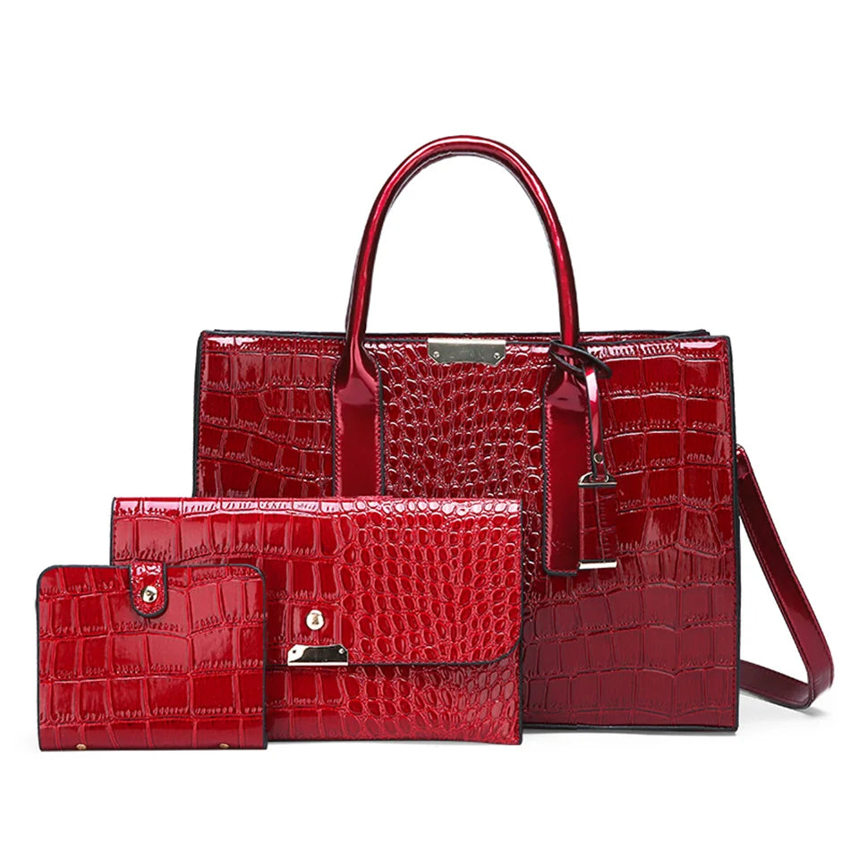 Luxury Handbags For Women's Designer Patent Leather Bags