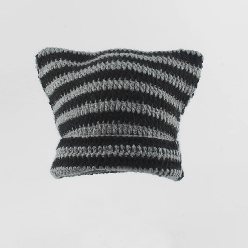 Women Girls Autumn Winter Cute Cat Ears Cap