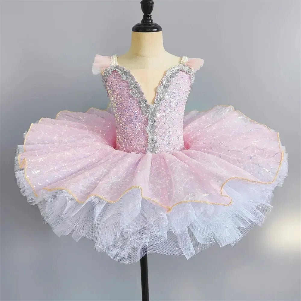 Girls Ballet Tutu Dress – Sleeveless Dance Leotard &amp; Skirt - Bennys Beauty World
