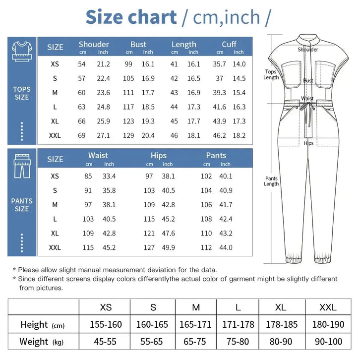 Multicolor Medical Scrub Jumpsuit for Women-Scrubs-Bennys Beauty World