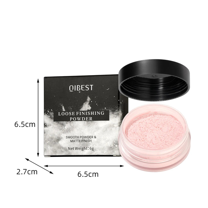 QIBEST Face Loose Powder Minerals Matte Setting Powder