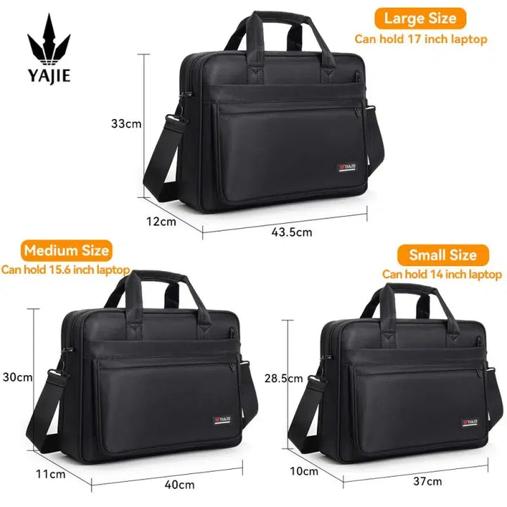 Briefcases For Men Canvas Tote Bag Large Laptop Case Computer Bag-bag-Bennys Beauty World